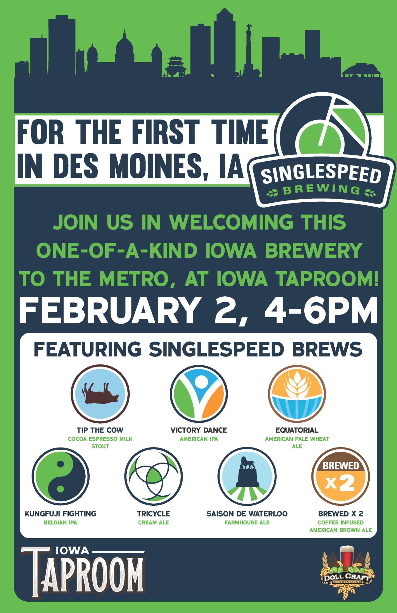 The Iowa Tap Room SingleSpeed Brewing Cedar Falls Des Moines